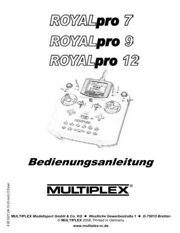 Multiplex Royal Pro Owner S Manual Manualzz