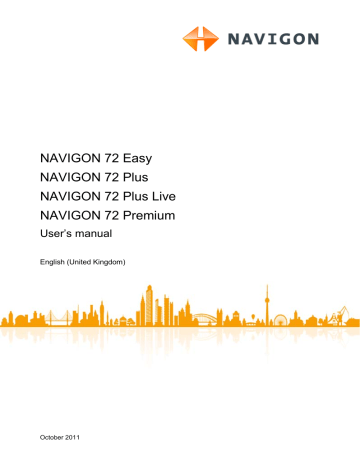 Navigon 72 LIVE Owner Manual | Manualzz