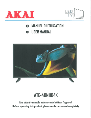 Akai ATE-48N1104K User Manual | Manualzz Akai ATE-48N1104K User Manual | Manualzz