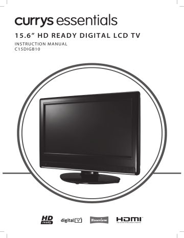 CURRYS ESSENTIALS C15DIGB10 15 Inch LCD TV UK Version Instruction manual | Manualzz CURRYS ESSENTIALS C15DIGB10 15 Inch LCD TV UK Version Instruction manual | Manualzz