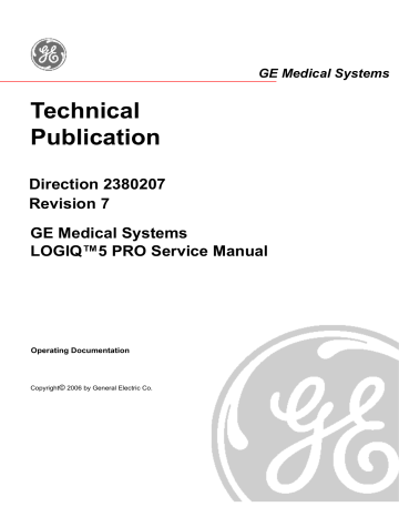 GE LOGIQ 5 PRO Service Manual | Manualzz