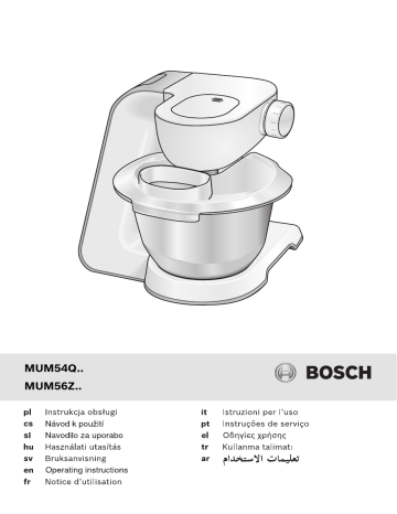 Bosch MUM56Z40/02, MUM54Q40/02, MUM54Q40/01 Instruction manual Bosch MUM56Z40/02, MUM54Q40/02, MUM54Q40/01 Instruction manual