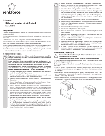 Renkforce 250AMP Owner's manual Renkforce 250AMP Owner's manual