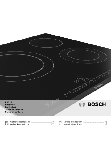 Bosch PIE611F17E Bedienungsanleitung | Manualzz