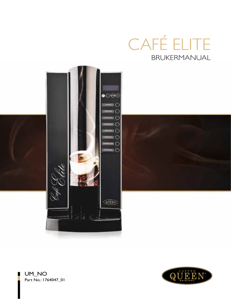 Coffee Queen CAFE ELITE User manual Coffee Queen CAFE ELITE User manual