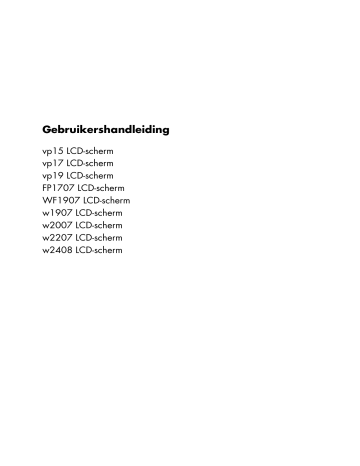 HP Compaq Value 19-inch Flat Panel Monitors Handleiding | Manualzz HP Compaq Value 19-inch Flat Panel Monitors Handleiding | Manualzz