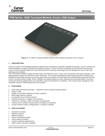 iKey TPM Series Touchpad Instructions iKey TPM Series Touchpad Instructions