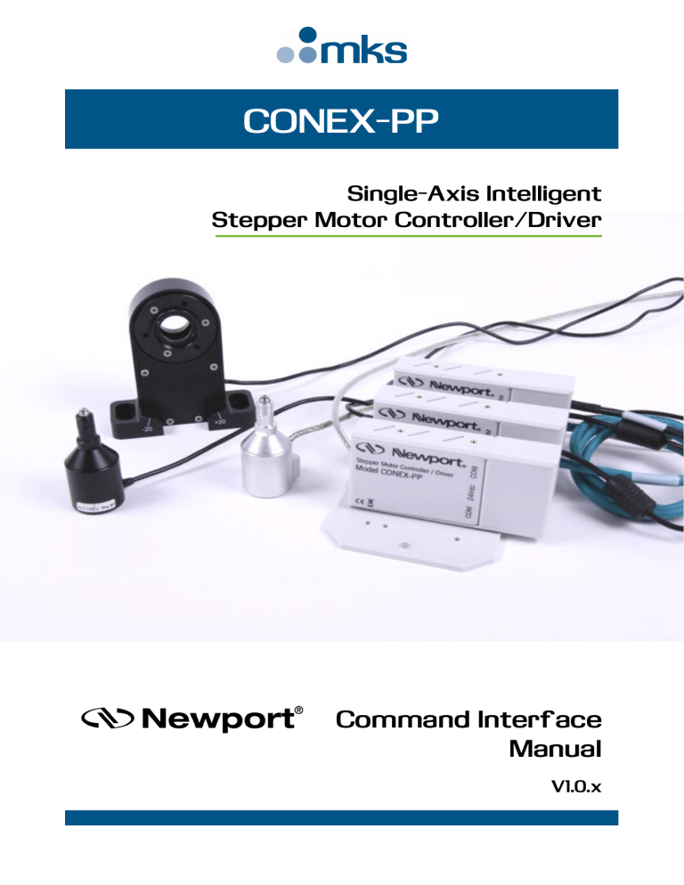 Newport CONEX-PP User manual Newport CONEX-PP User manual