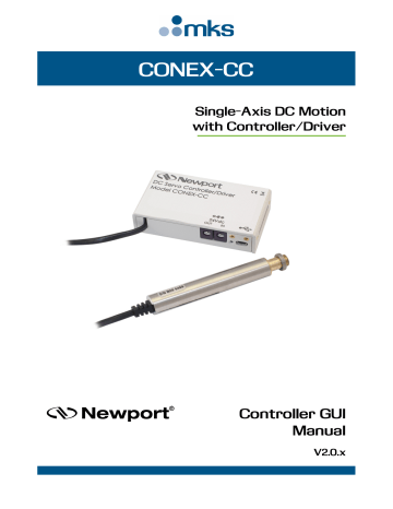 Newport CONEX-CC Controller User Manual | Manualzz