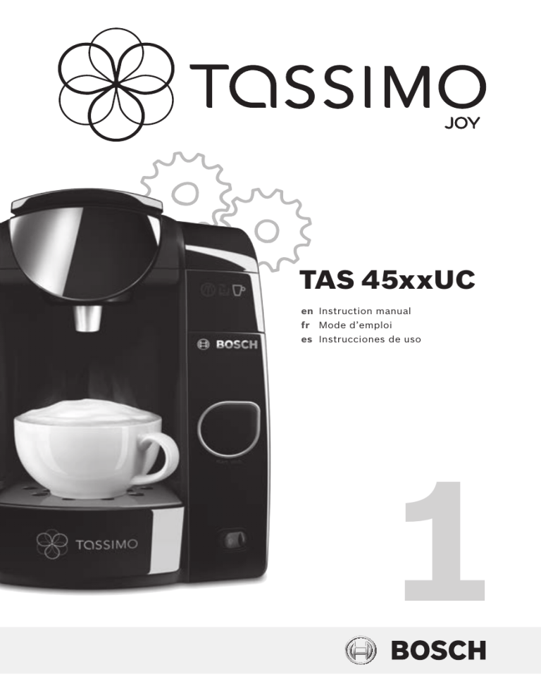 Bosch TAS4752UC/01 User manual Bosch TAS4752UC/01 User manual