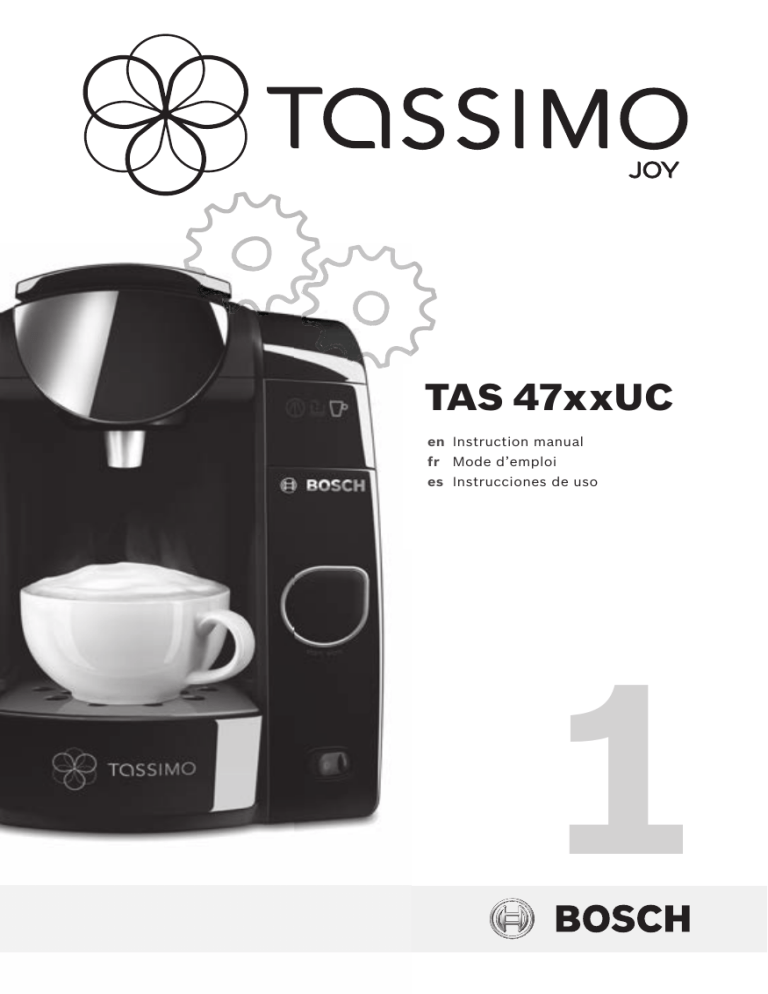 Bosch TAS4752UC/01 User manual Bosch TAS4752UC/01 User manual