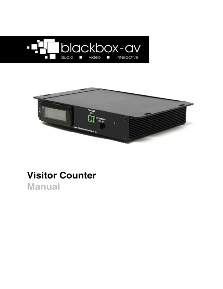 Blackbox-av Visitor Counter Owner's manual Blackbox-av Visitor Counter Owner's manual