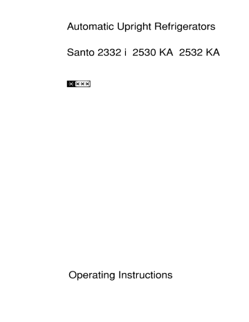 AEG Santo 2532 KA Glassline Owner's manual AEG Santo 2532 KA Glassline Owner's manual
