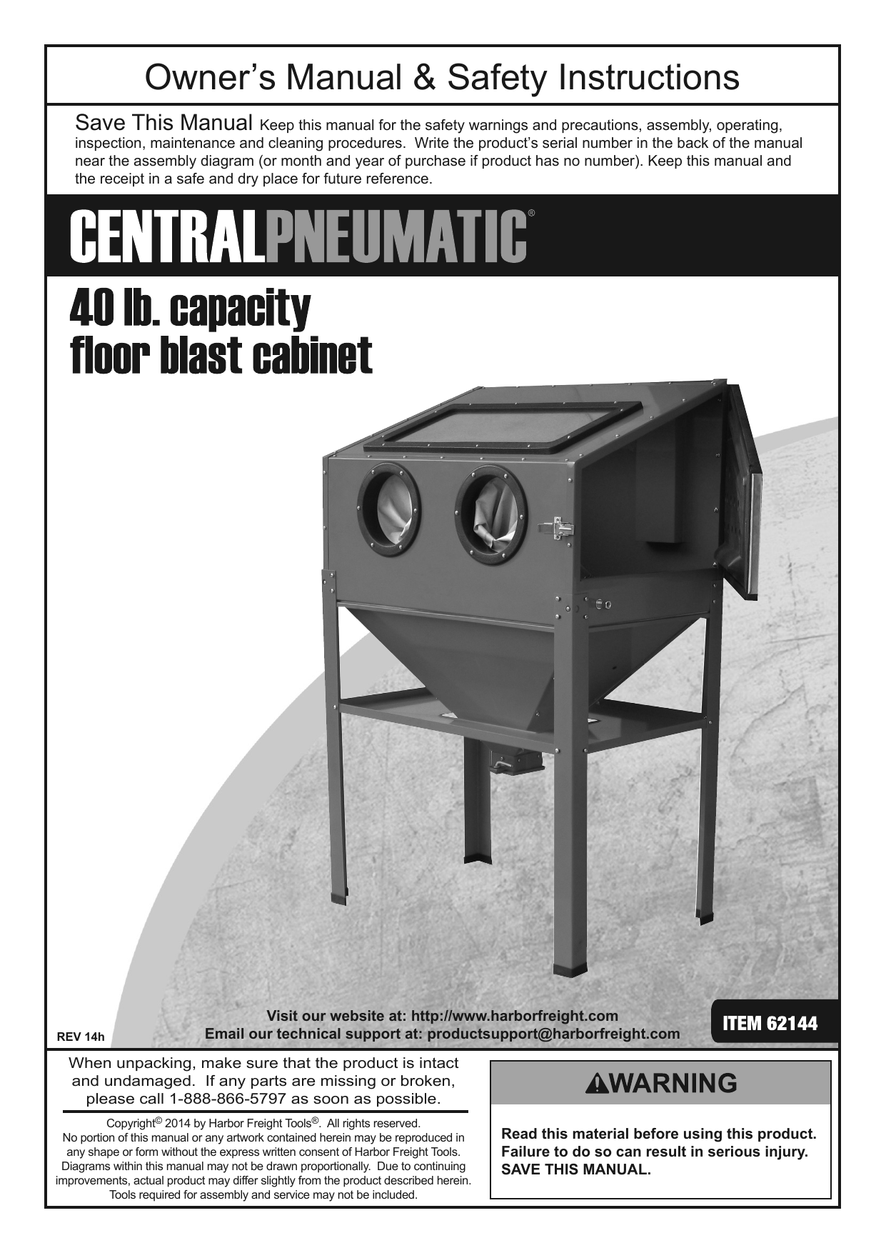 Central Pneumatic Blast Cabinet Parts List Resnooze