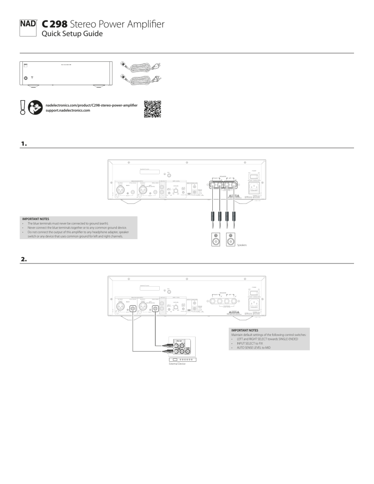 NAD Redefining the State of the Art with Purifi Technology Installation guide NAD Redefining the State of the Art with Purifi Technology Installation guide