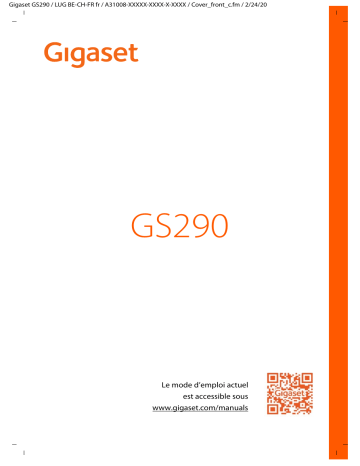 Gigaset GS290 Mode d'emploi | Manualzz Gigaset GS290 Mode d'emploi | Manualzz