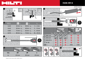 Hilti HUS HR 6x35 70 Instruction For Use Manualzz