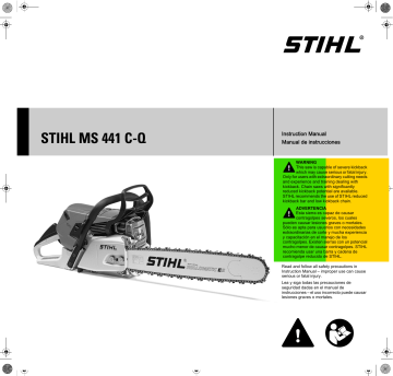 Stihl MS 441 C Q Chainsaw Instruction Manual Manualzz