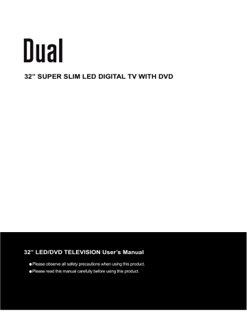 Dual 3270-LED Owner Manual | Manualzz Dual 3270-LED Owner Manual | Manualzz