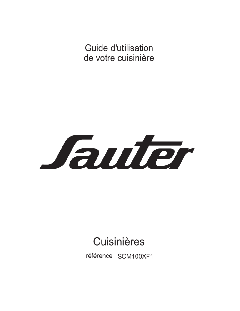 sauter SCM100XF1 Owner's manual sauter SCM100XF1 Owner's manual