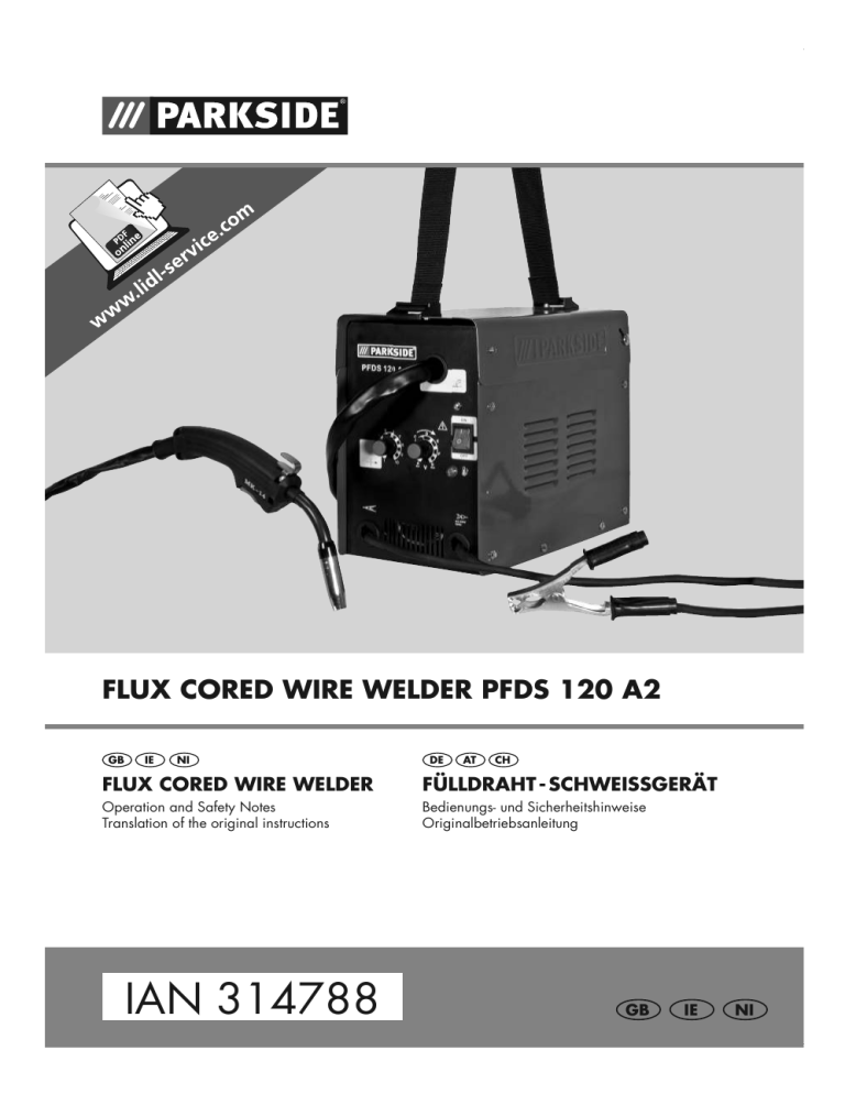 Parkside PFDS 120 A2 User manual Parkside PFDS 120 A2 User manual