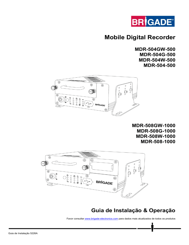 Brigade MDR-508XX-XXXX(NA) User manual Brigade MDR-508XX-XXXX(NA) User manual