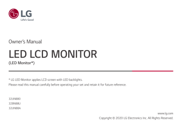 LG 32UN880-B Owner's manual | Manualzz LG 32UN880-B Owner's manual | Manualzz