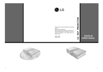 LG BX220-JD Owner's manual LG BX220-JD Owner's manual