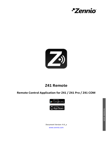 Zennio ZN1VI-TP41C, ZVI-Z41COM, ZVI-Z41PRO Owner's manual Zennio ZN1VI-TP41C, ZVI-Z41COM, ZVI-Z41PRO Owner's manual