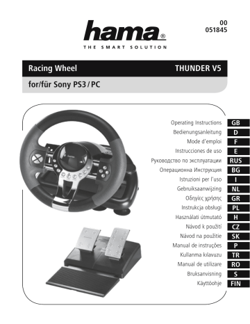 Hama 51845, THUNDER V5 User manual Hama 51845, THUNDER V5 User manual