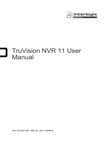 TRUVISION TVN-1108S-3T 8CH PoE NVR User manual | Manualzz TRUVISION TVN-1108S-3T 8CH PoE NVR User manual | Manualzz