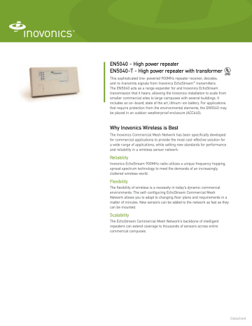 Inovonics EN5040 User manual Inovonics EN5040 User manual