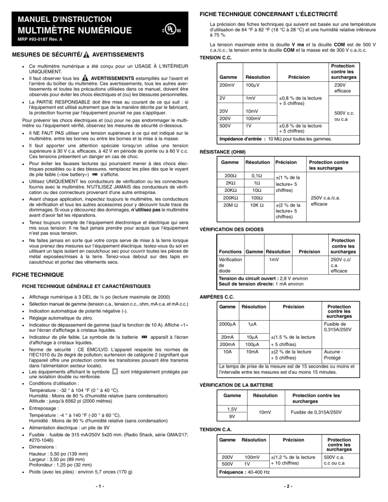 Innova 3310 Owner's manual Innova 3310 Owner's manual