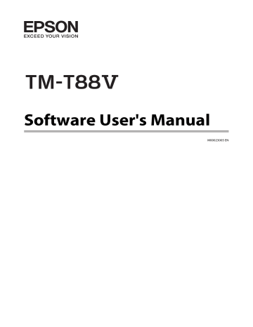 Epson TM-T88V Series User's Manual | Manualzz