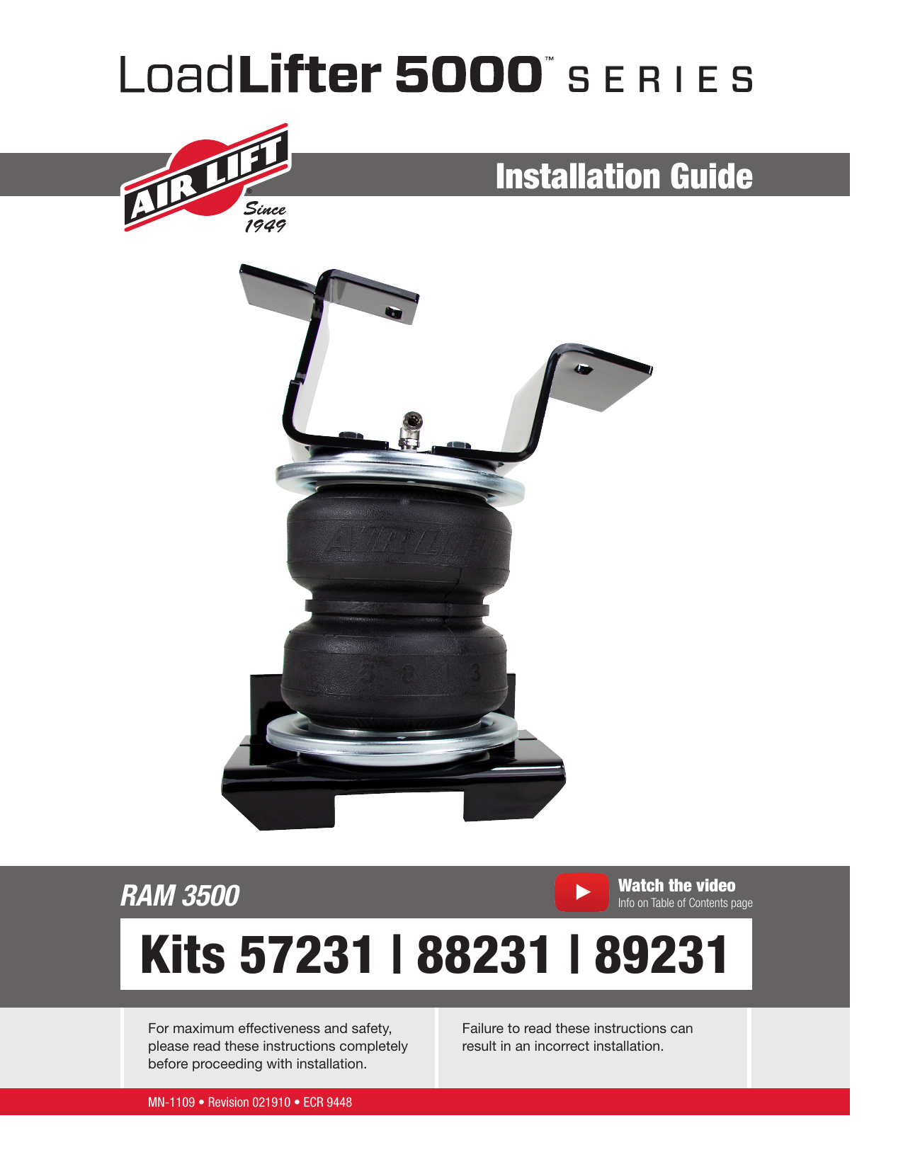 Air Lift 25655 Loadcontrolleri Installation Guide