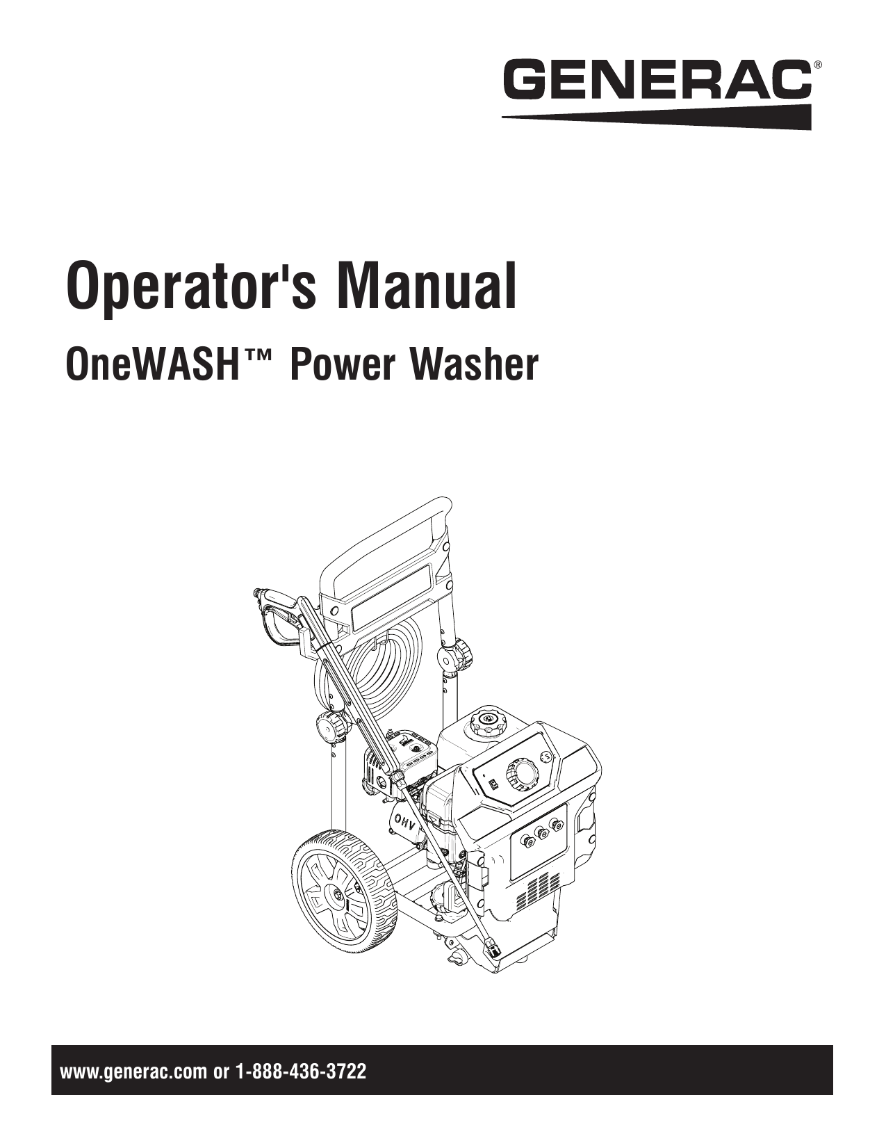 Generac Power Washer 196cc Manual