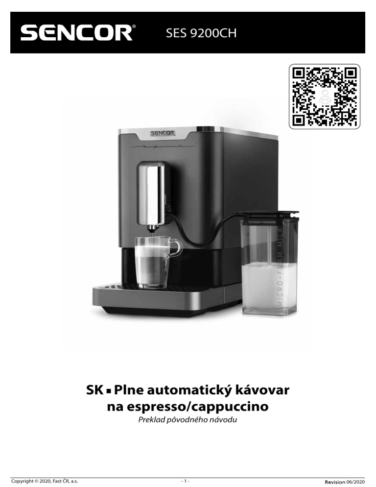 Sencor SES 9200CH User manual Sencor SES 9200CH User manual