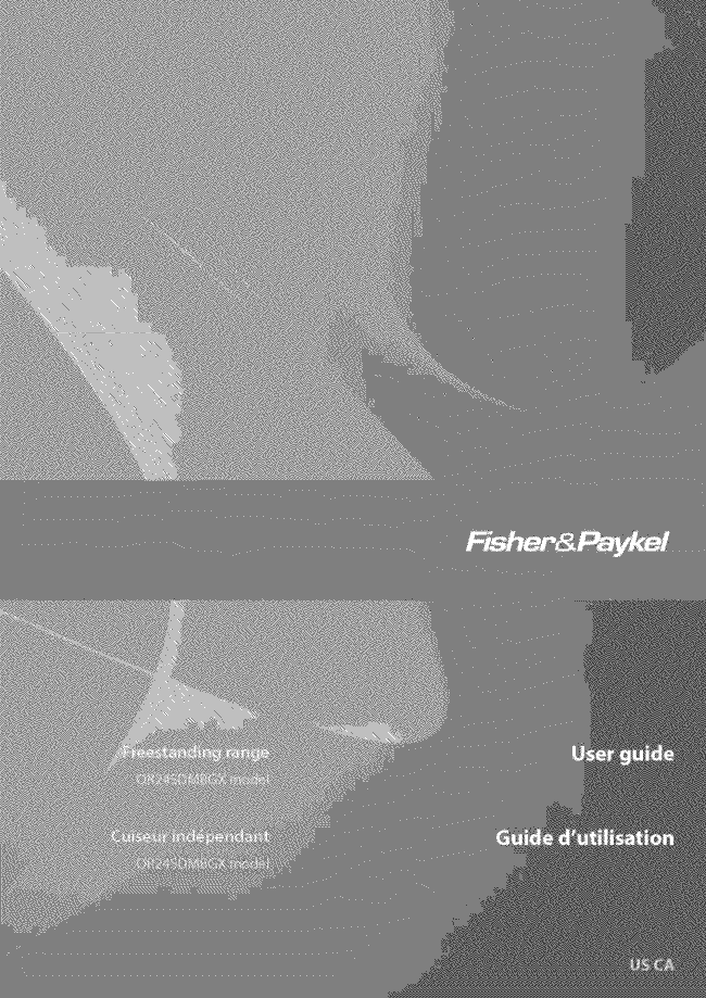 Fisher & Paykel OR24SDMBGX1-88484-A, OR24SDMBGX2-88654-A Owner's manual Fisher & Paykel OR24SDMBGX1-88484-A, OR24SDMBGX2-88654-A Owner's manual