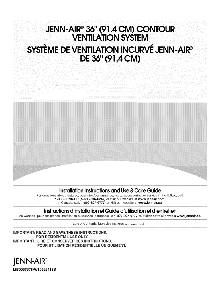 Jenn-Air JXD7836BS0 Owner's manual Jenn-Air JXD7836BS0 Owner's manual