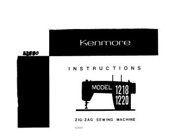 Kenmore 14812201 Sewing Machine Owner's Manual | Manualzz Kenmore 14812201 Sewing Machine Owner's Manual | Manualzz