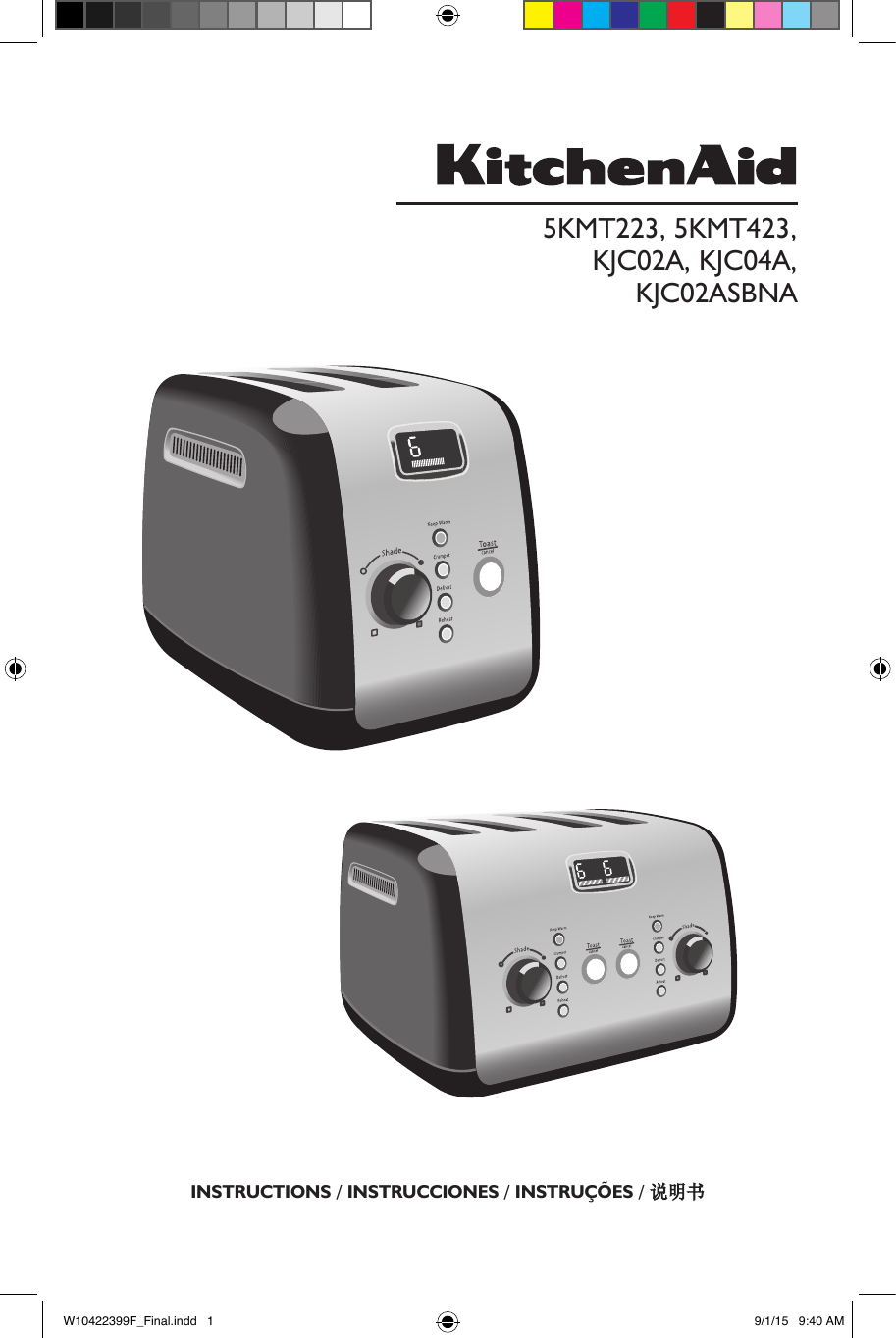 KitchenAid KJC02ASBNA0 Toaster Owner's Manual | Manualzz KitchenAid KJC02ASBNA0 Toaster Owner's Manual | Manualzz