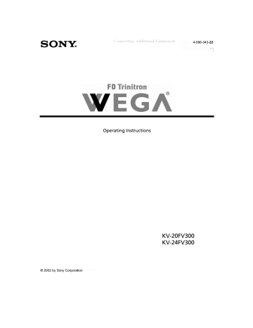 Sony KV-24FV300 Owner's manual Sony KV-24FV300 Owner's manual