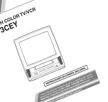 Sylvania 6313CEY TV/VCR Combo Owner's Manual | Manualzz Sylvania 6313CEY TV/VCR Combo Owner's Manual | Manualzz