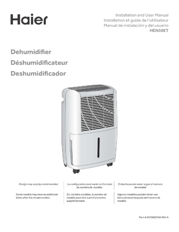 Haier HEN30ET Dehumidifier Owner S Manual Manualzz