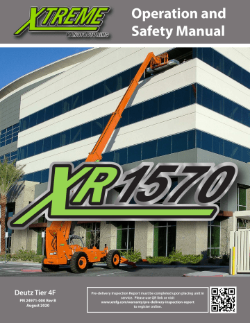Xtreme XR1570 Operating instructions Xtreme XR1570 Operating instructions
