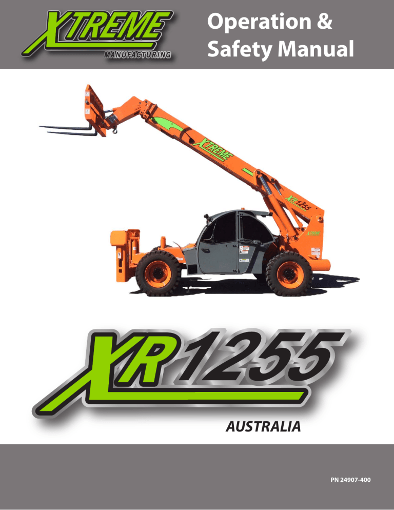 Xtreme XR1255 Operating instructions Xtreme XR1255 Operating instructions