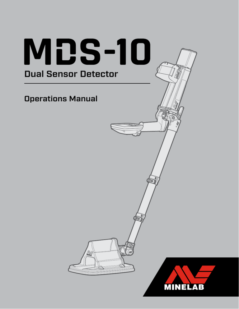 Minelab Minelab MDS-10 Countermine Detector Instruction manual Minelab Minelab MDS-10 Countermine Detector Instruction manual