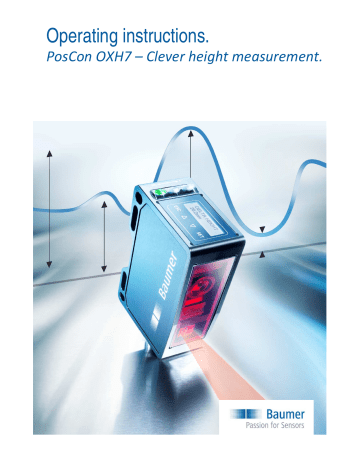 Baumer 50 VCP-T25, 150 VCP-T32, 150 VCP-T25, 150 VCP-TR20, 150 VCP-T16, OXH7-Z0150.HI0720.VI, OXH7-Z0500.HI0660.VI, 150 VCP-T20, 50 VCP-TR25, 75 VCP-TR25 Operating instructions Baumer 50 VCP-T25, 150 VCP-T32, 150 VCP-T25, 150 VCP-TR20, 150 VCP-T16, OXH7-Z0150.HI0720.VI, OXH7-Z0500.HI0660.VI, 150 VCP-T20, 50 VCP-TR25, 75 VCP-TR25 Operating instructions