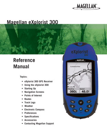 Magellan EXPLORIST 300 Owner Manual | Manualzz