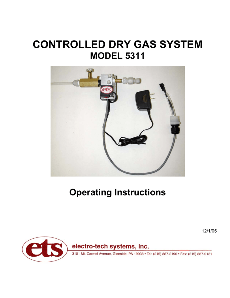 ETS 5311 User manual ETS 5311 User manual
